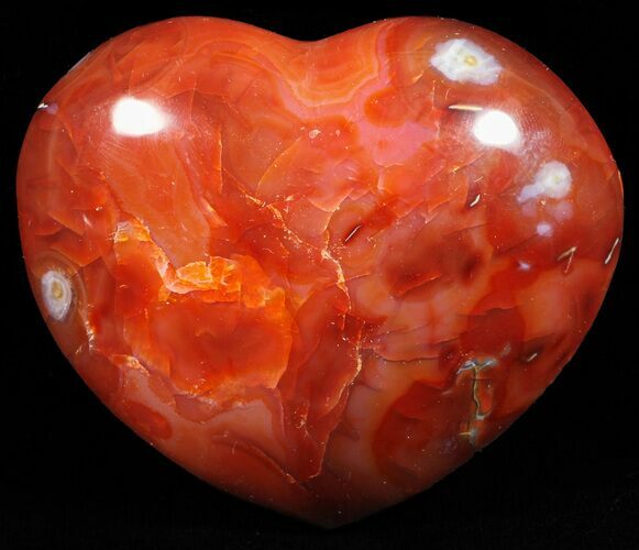 Colorful Carnelian Agate Heart #59525